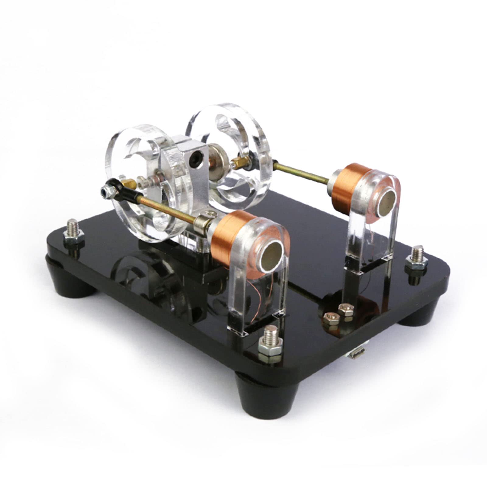 CcacHe Moteur Bedini à Mouvement Alternatif sans balais, Instrument d'expérimentation Scientifique à Mouvement Pseudo-perpétuel (Double Bobine)