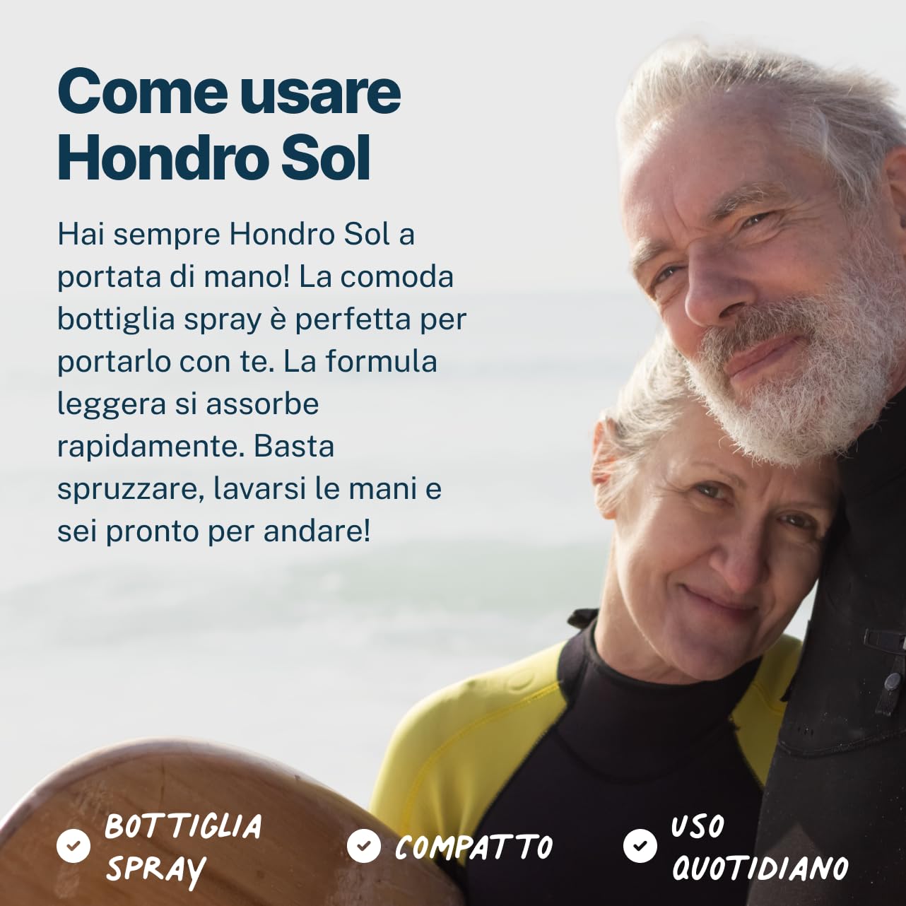 Hondro Sol, Spray naturale per la pelle, Aesculus Hippocastanum (Horse Chestnut) Seed Extract & Mentolo – 100 ml (3+2 Gratis)