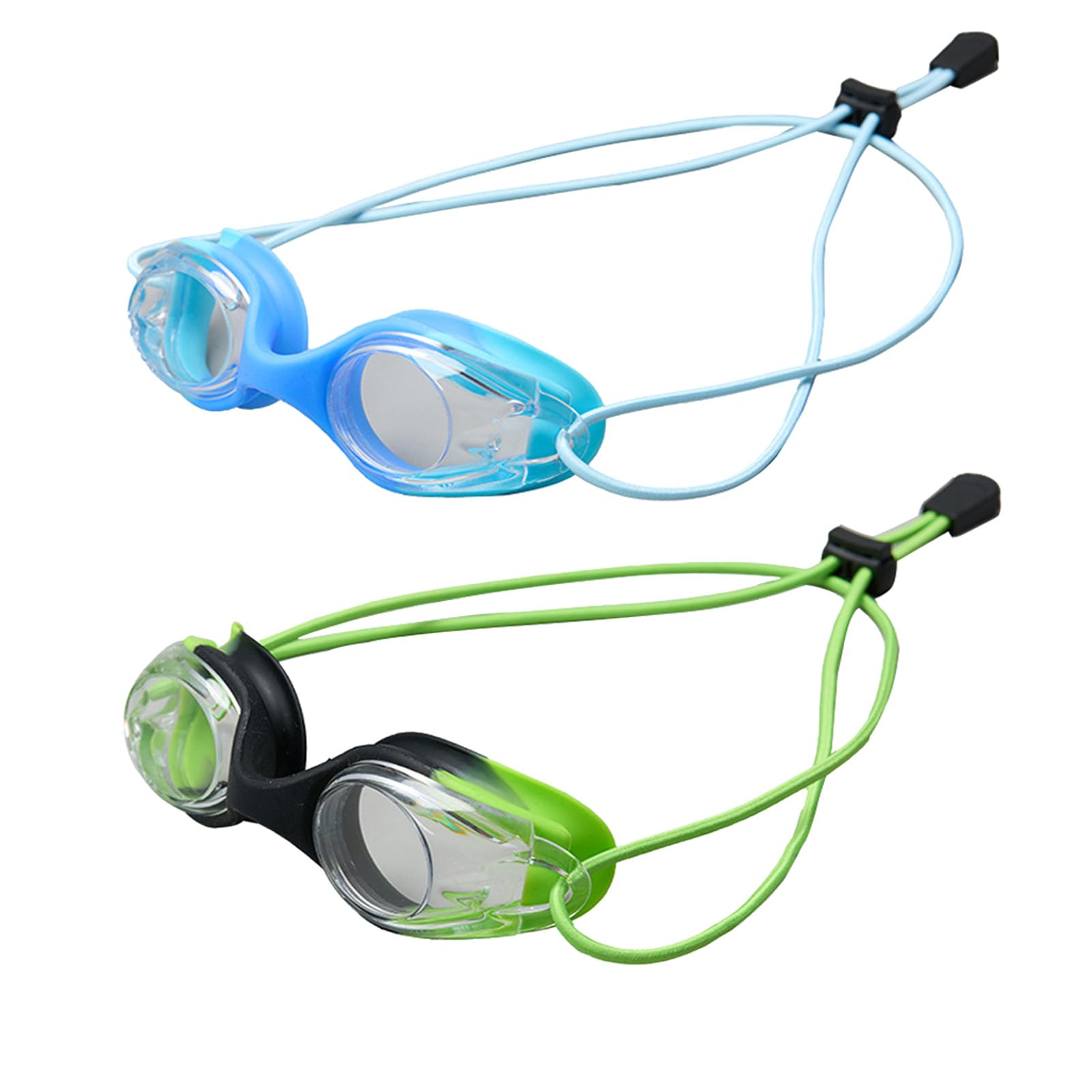 Basetousual 2 Piezas Gafas Natacion Niño,Anti Niebla Gafas Piscina Niños,Gafas de Natación Unisex,Gafas Buceo Niño,Protección UV, A Prueba de Fugas de Agua.