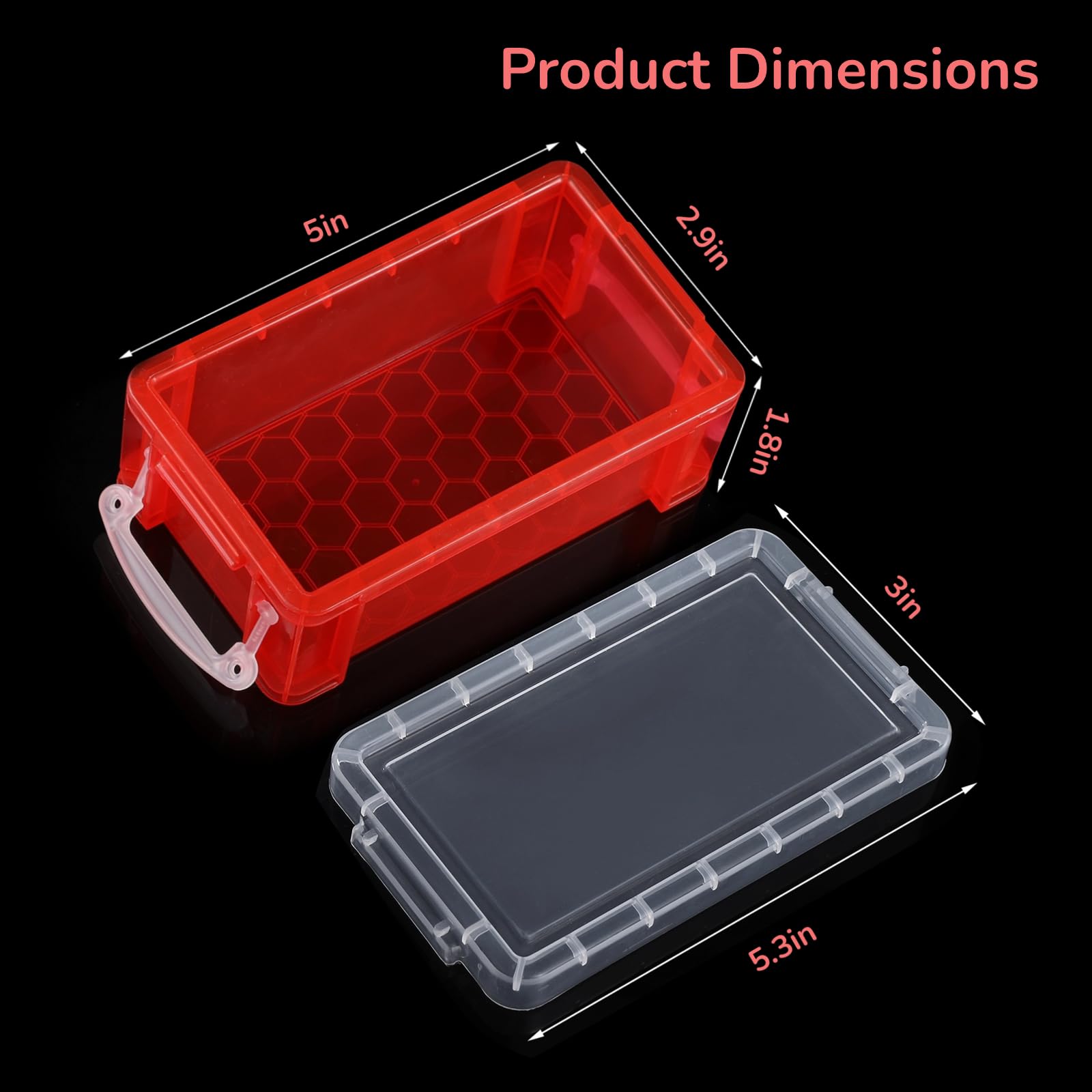 Amazon.co.jp: CDOKY ミニプラスチックボックス 6個 小さな透明