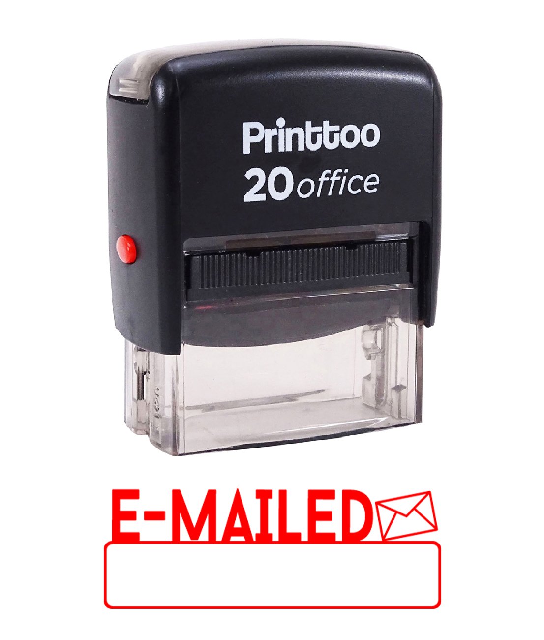 Tampon auto-encreur E-MAILED rouge pour bureau et papeterie