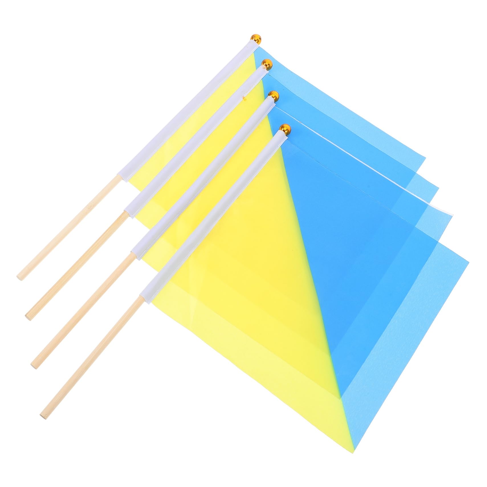 IWOWHERO Referee Flags Waving Match Signal Flags Handheld Small Commanding Sports Equipment