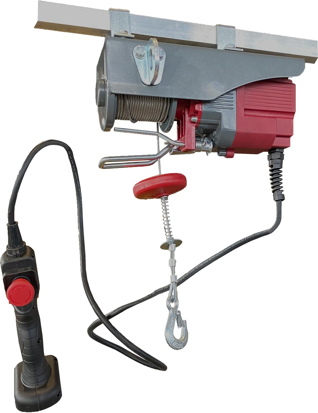 Berger & Schröter | Mobiler Seilzug elektrisch für Akkubetrieb 125/250 kg, 18 V, 12 m Stahlseil, Totmannschalter, Hubarbeit in Werkstatt, Landwirtschaft, Haushalt