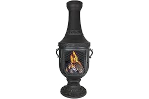 BLUE Rooster Venetian Grill Wood Burning Chiminea