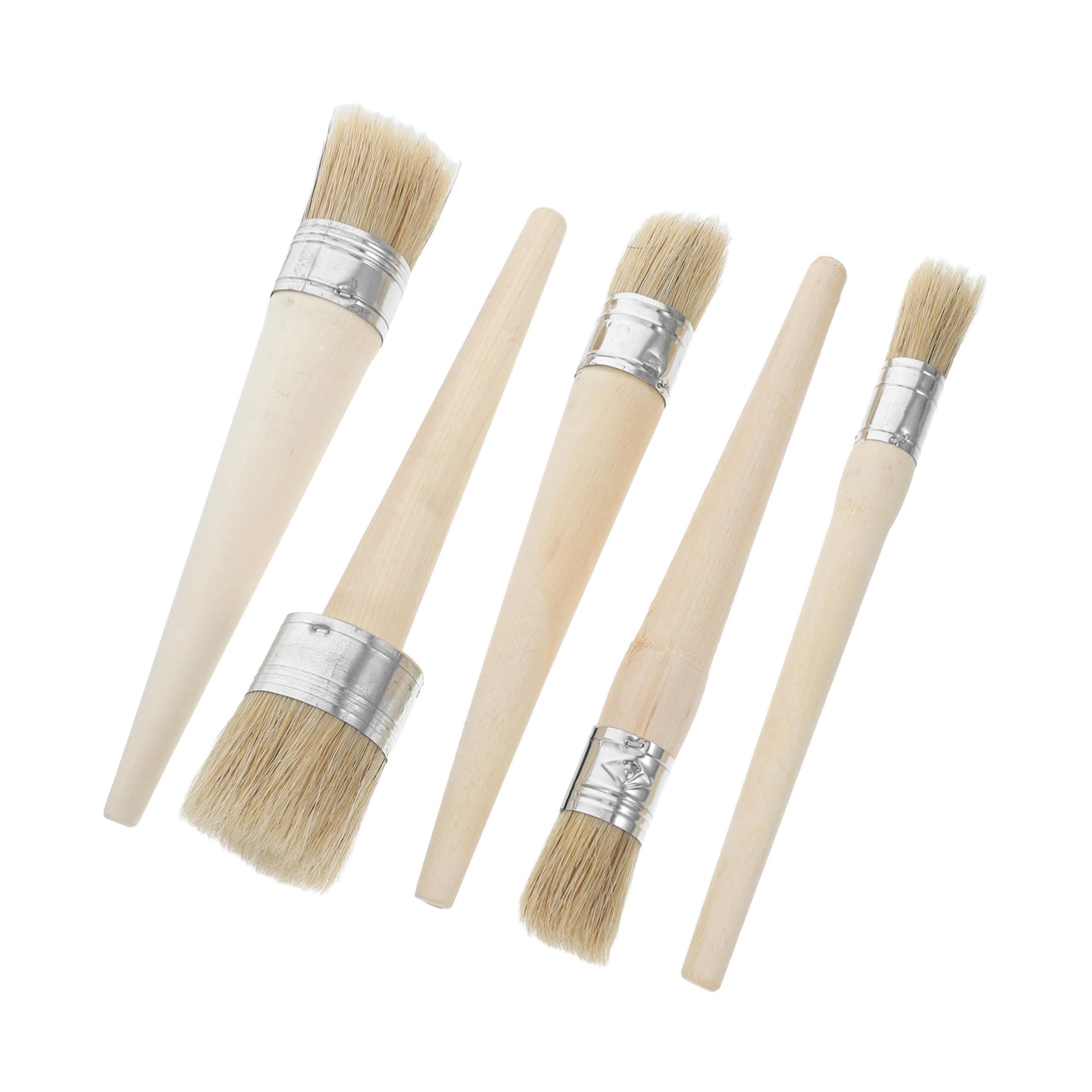 Pinceaux ronds pour peinture craie évitant les traces sur bois