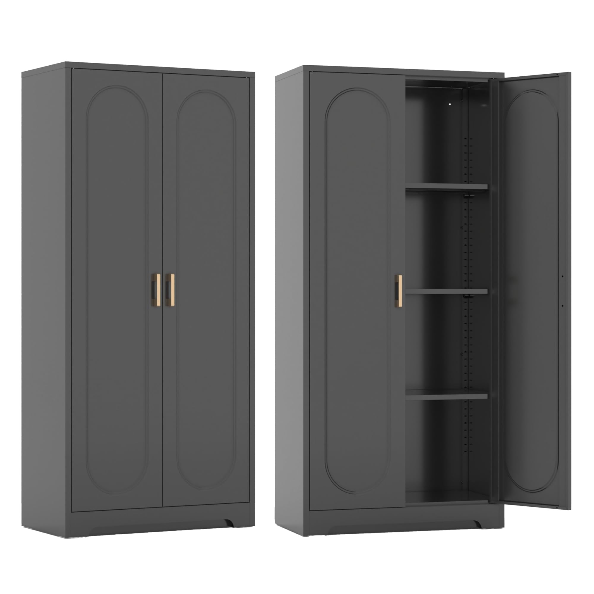 SteeLoong 60 Black Metal Cabinet