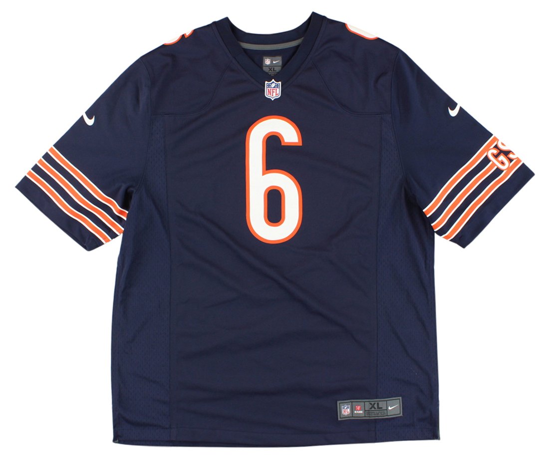 Nike Mens Chicago Bears Jay Cutler Game Jersey Navy Blue XL