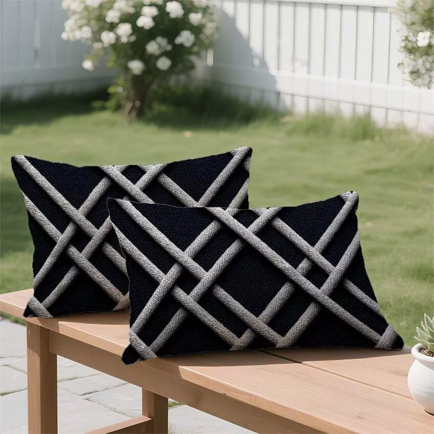 Housse coussin extérieur rectangulaire l-m521 | Confort imperméable double face - 3