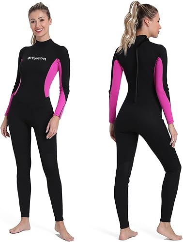 Neoprene Full Body Women Wetsuit Long Sleeve Suits for Surfing Diving Swimming Snorkeling Canoeing Water Sports