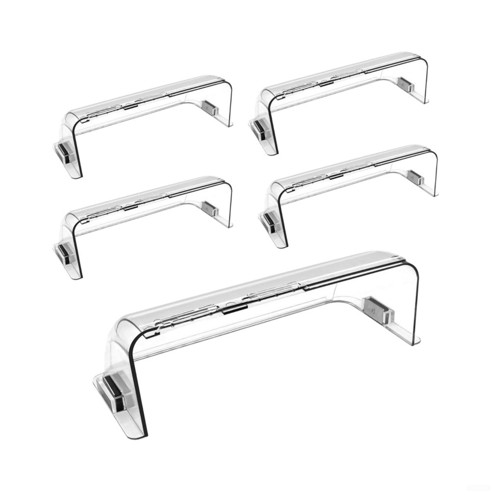 Lot de 6 déflecteurs d'air magnétiques pour chauffage résidentiel et aérations de climatisation en polycarbonate transparent ou vague - Réglable de 22,9 à 38,1 cm - Convient au sol, au mur