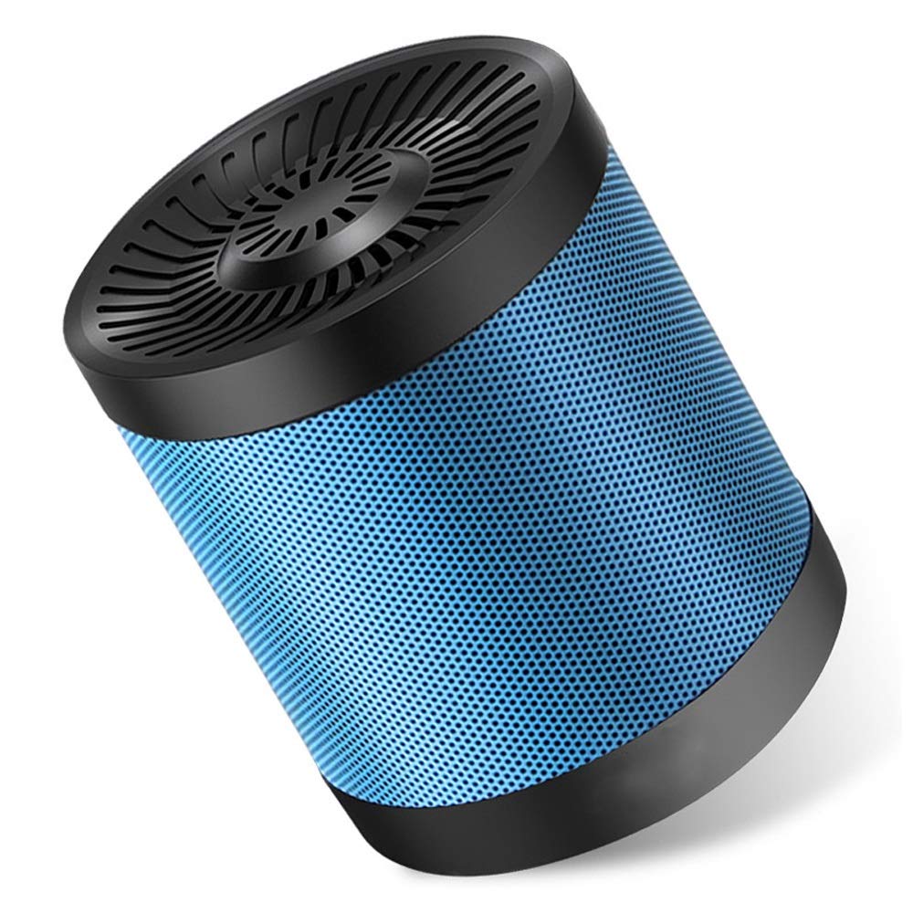 Portable Speaker Column Subwoofer Super Bass Stereo USB TF Card Play with Microphone Color D Argento