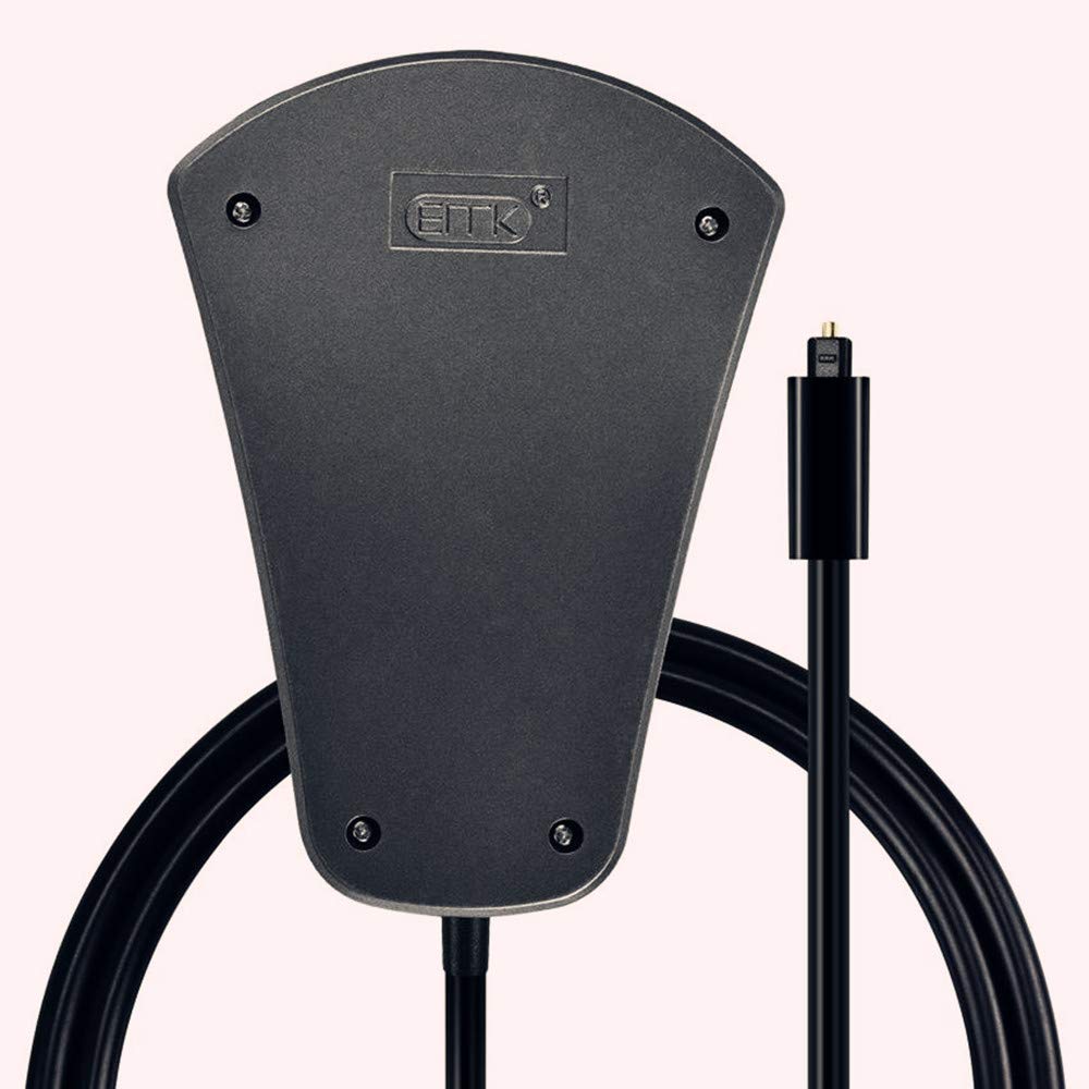 EMK Câble Optique Répartiteur 1in à 3out Diviseur Câbles Audio Optique Splitter Commutateurs Manuels Adaptateur Câble Toslink Câbles SPDIF Pour TV, DVD, Barre de son (Negro, 1 m)