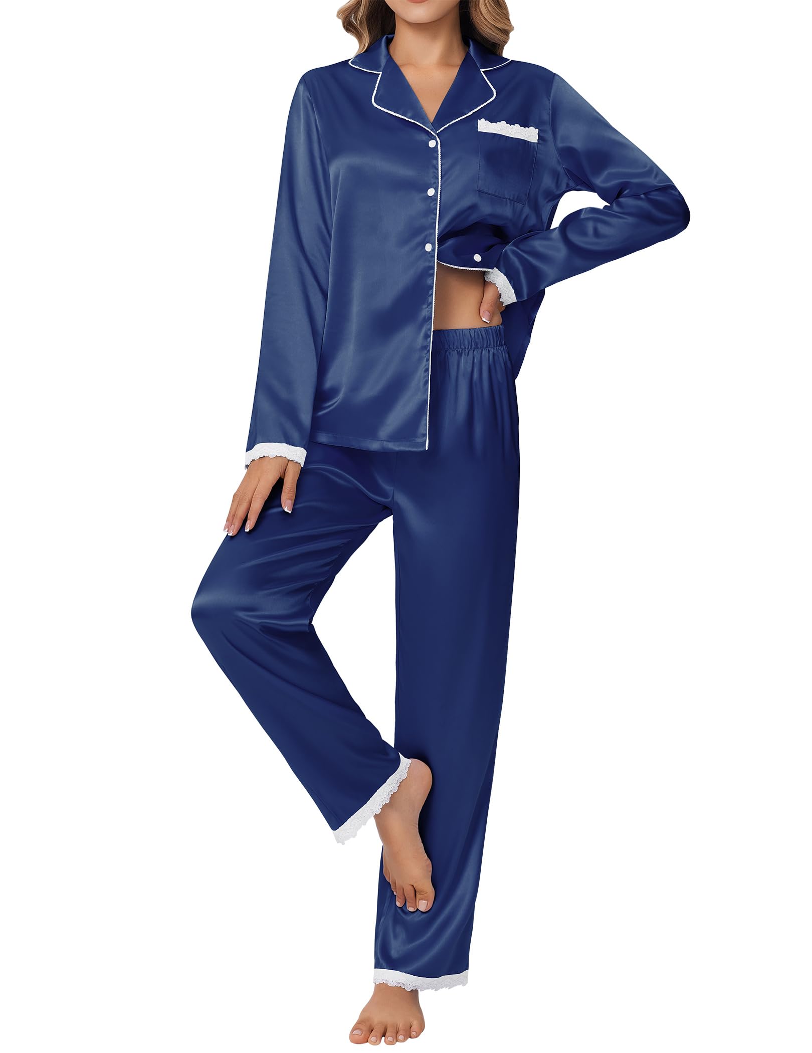 Ekouaer Satin Set