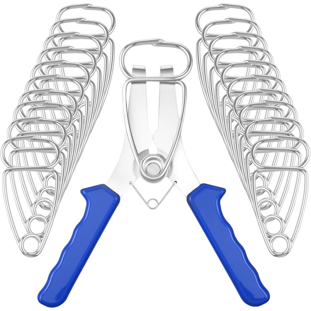 Jnchdghwa As Shown Miter Spring Clamp Kit-23Pcs Includes 1Pc Spring Loaded Plier& 21Pcs Miter Clamps For Woodworking For Picture Frames, Wood