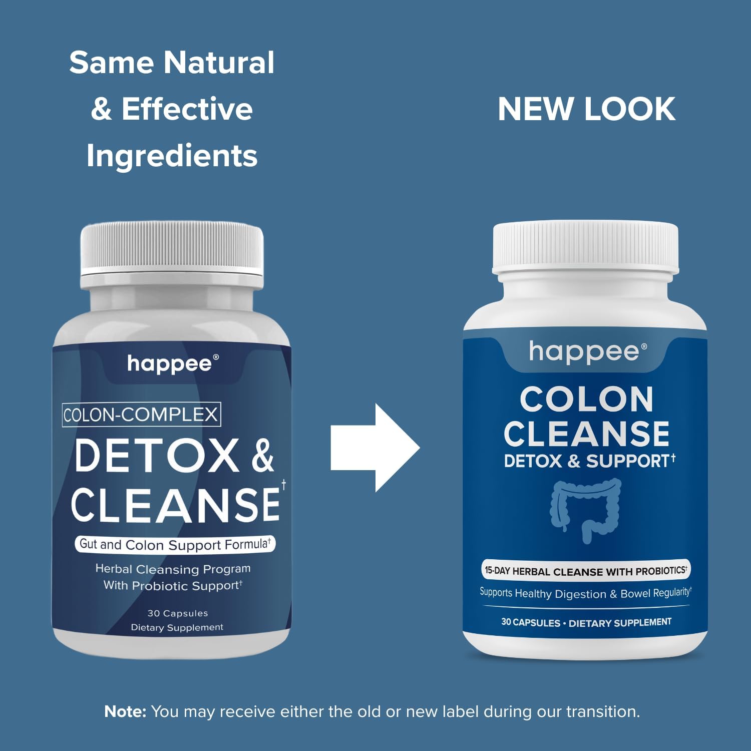 Happee Colon Cleanser &Amp; Detox For Weight Loss &Amp; Glp-1 Suppor...