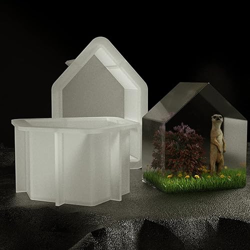 Miniatura 7 de FineInno 2 moldes de resina epoxi para casa, moldes de silicona grandes para preservación de flores, hojas secas, espécimen de insectos, decoración