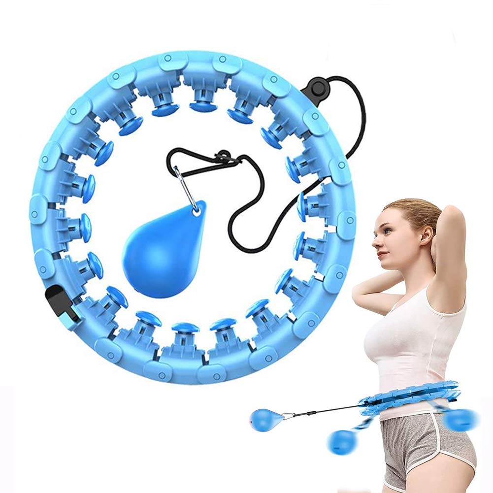 Inteligentne obciążone obręcze hula hop dla dorosłych początkujących, 2 w 1, masaż fitness, zdejmowane, nigdy nie spadające obręcze, cienka talia, utrata wagi, sprzęt do treningu fitness,