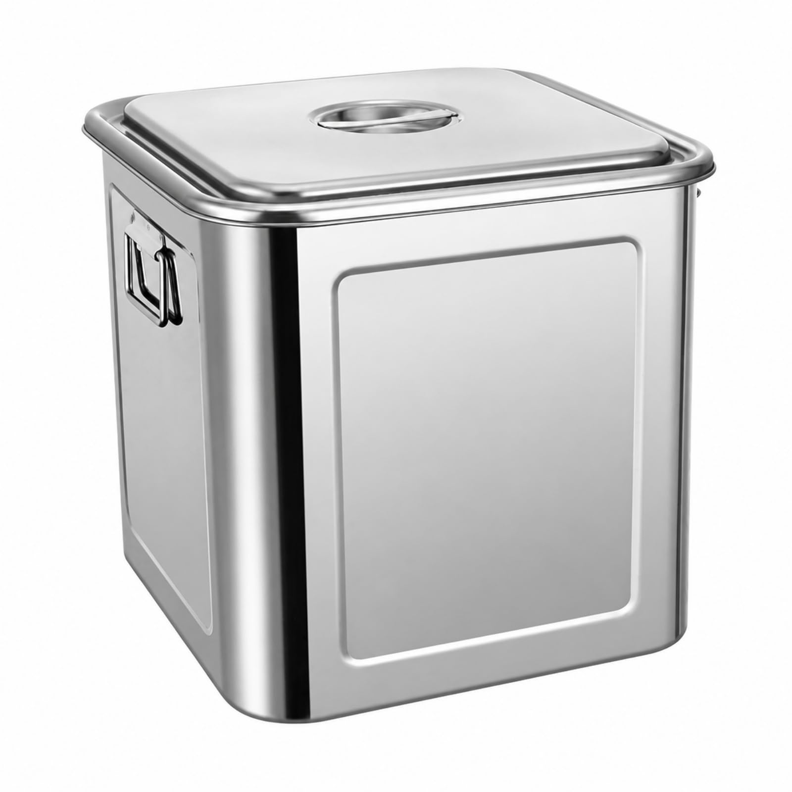 Boîte Stockage avec Couvercle Carré, 4L, Sans Anse