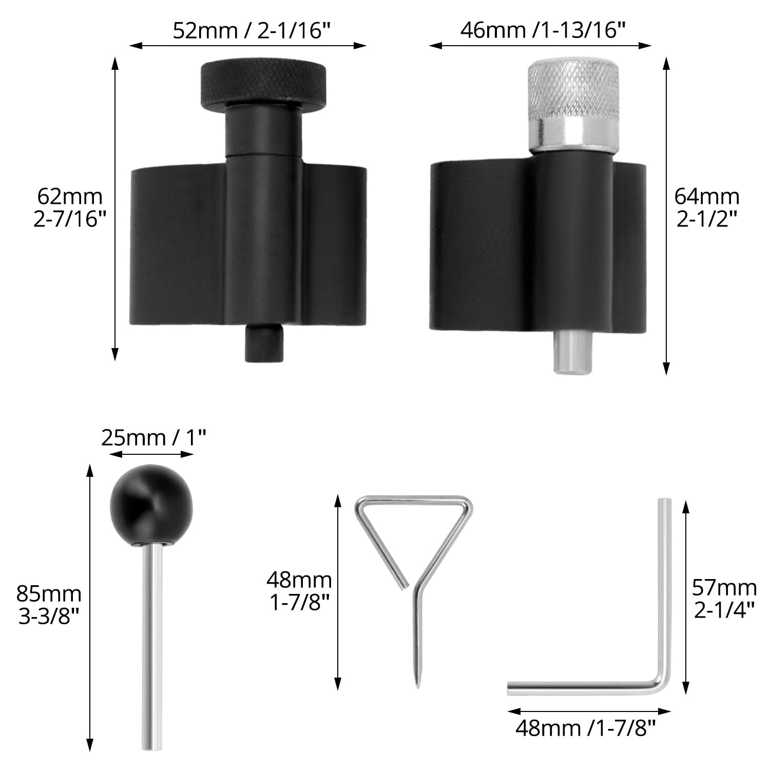 QWORK® 6 Pezzi Set di Strumenti per Il Cambio della Cinghia di Distribuzione, Kit di Strumenti di Bloccaggio della Manovella, Compatibile con VW 1.2, 1.4, 1.6, 1.9, 2.0 SDI TDI