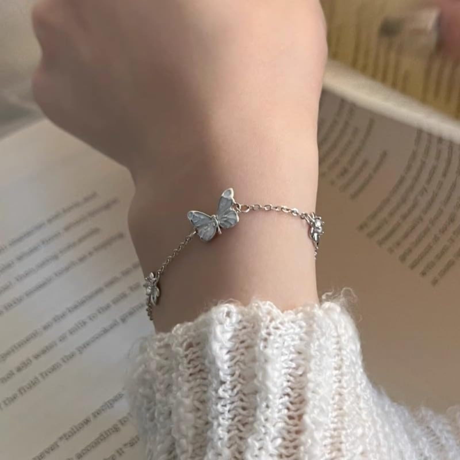 Pulsera luminosa de plata de ley 925, ajustable, hipoalergénica, resistente a la decoloración, brilla en la oscuridad, regalo para mujer