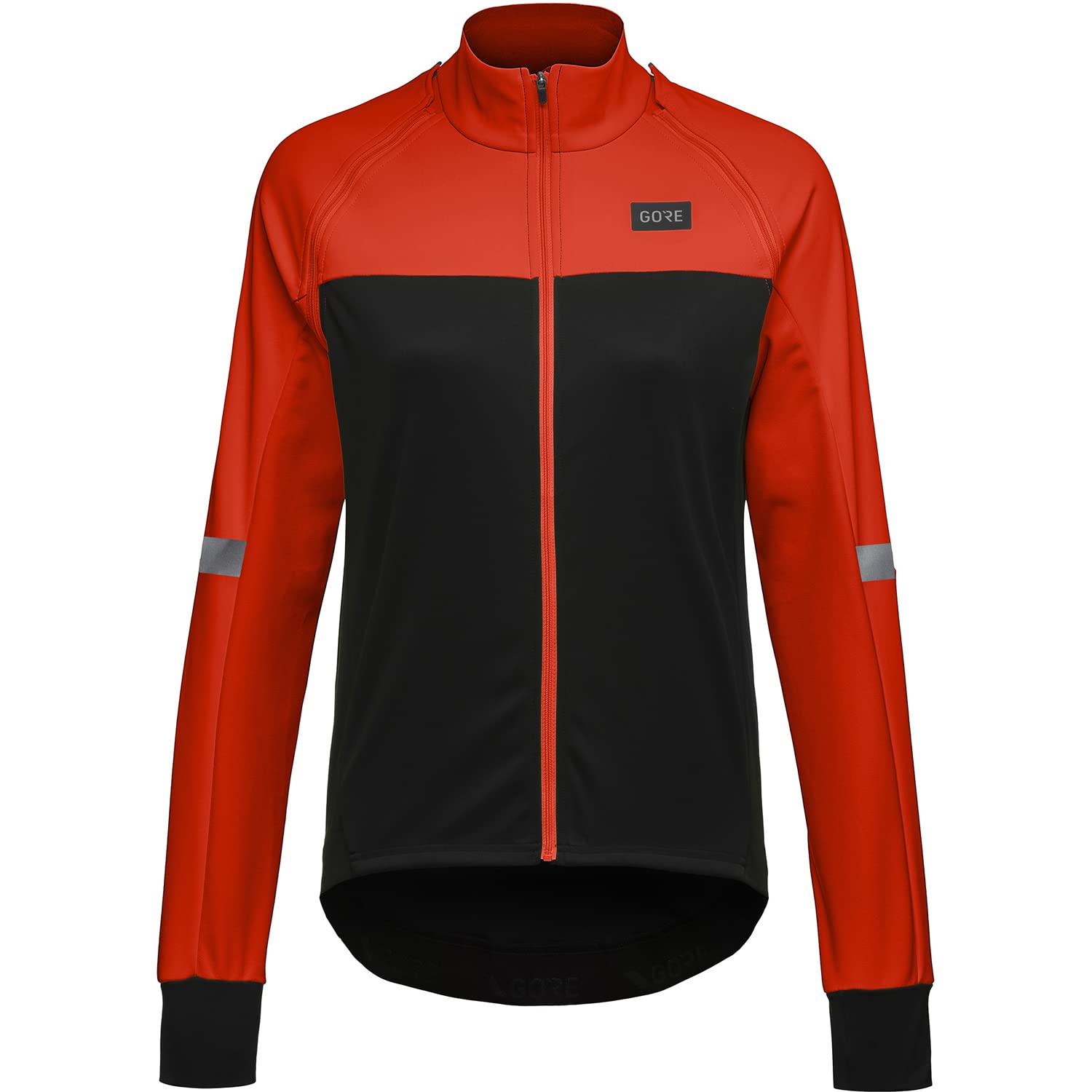 GOREWEAR Phantom Jacket Womens, Black/Fireball, 34