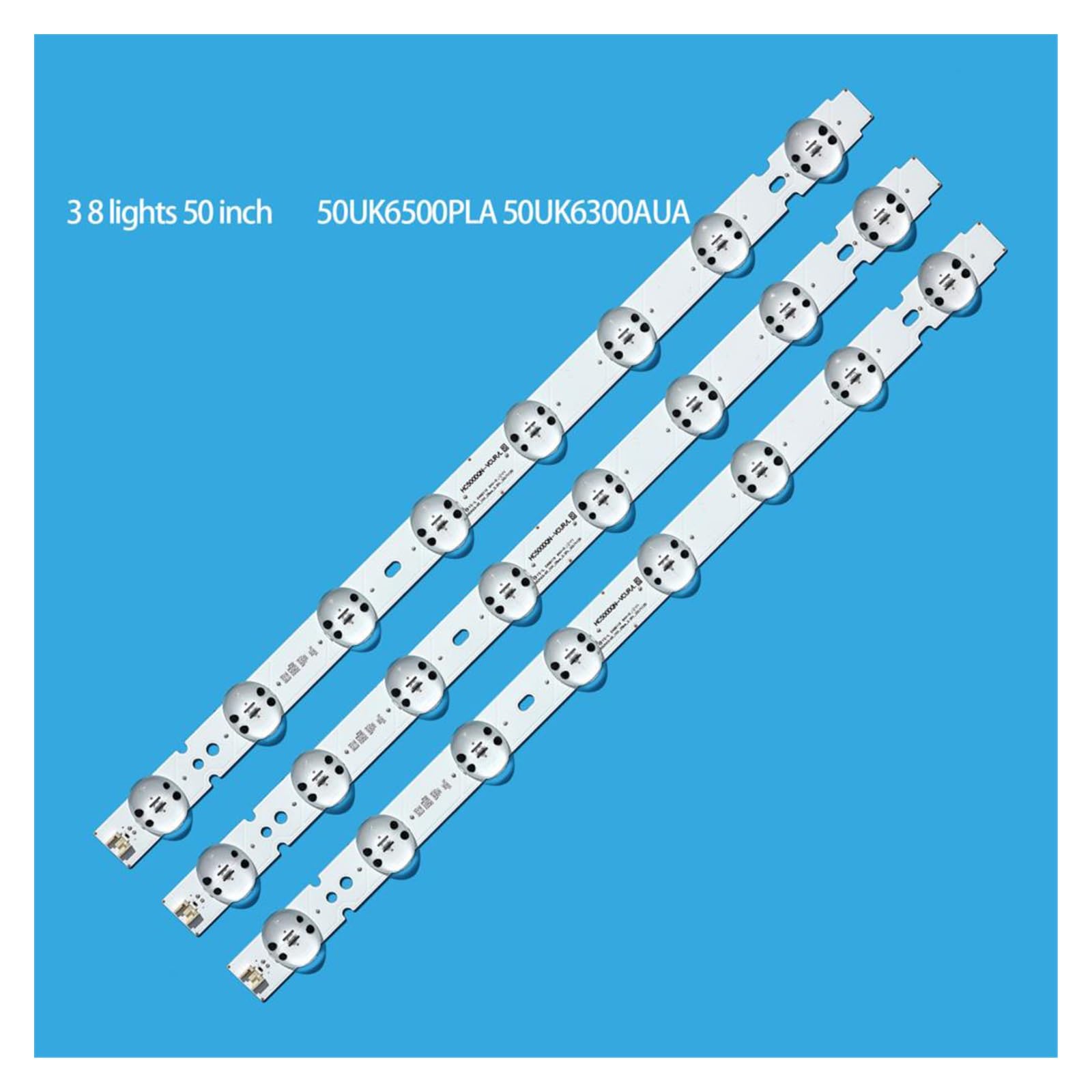 BTsan Striscia LED 520 Mm Per TV LG 50 Pollici - Ricambio Retroilluminazione 3 Pezzi - Foto 3