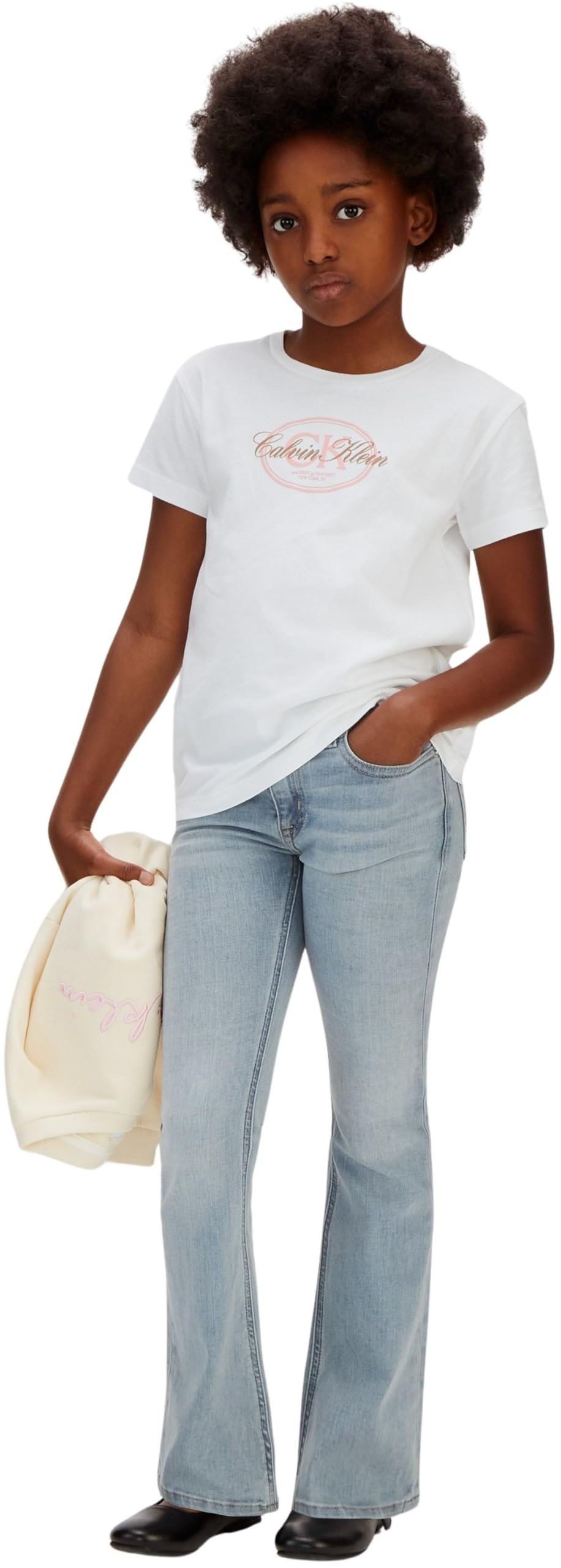Calvin Klein Mädchen Andere Jeans Flare Andrew Blue Wash Lvcksjc03g