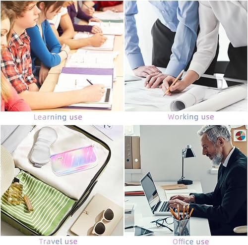 Miniatura 7 de iSuperb Estuche grande para lápices con 3 compartimentos, bolsa de lápices de gran capacidad para niños, adolescentes, niñas, niños, estudiantes,