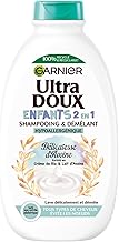 Garnier Ultra Doux - Délicatesse d'Oat - Shampoo & Detangler 2-in-1 for Children - Delicate Hair & Scalp - Organic Oat Milk and Rice Cream - Hypoallergenic - 300ml