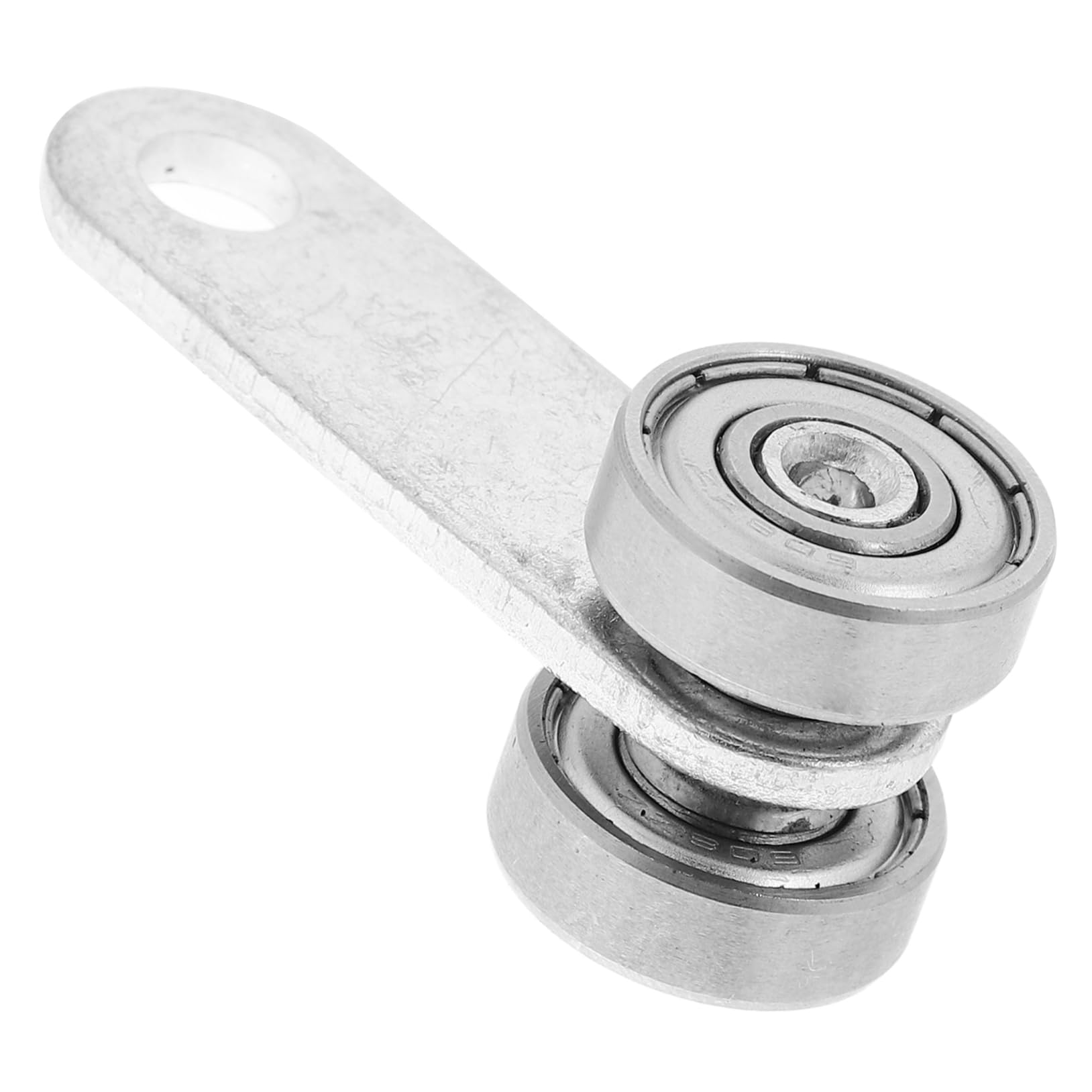 POPETPOP Roulettes De Porte Coulissante Poulie De Plafond Amovible Double Roue Pour Porte De Grange Rail De Guidage Système Anti-affaissement