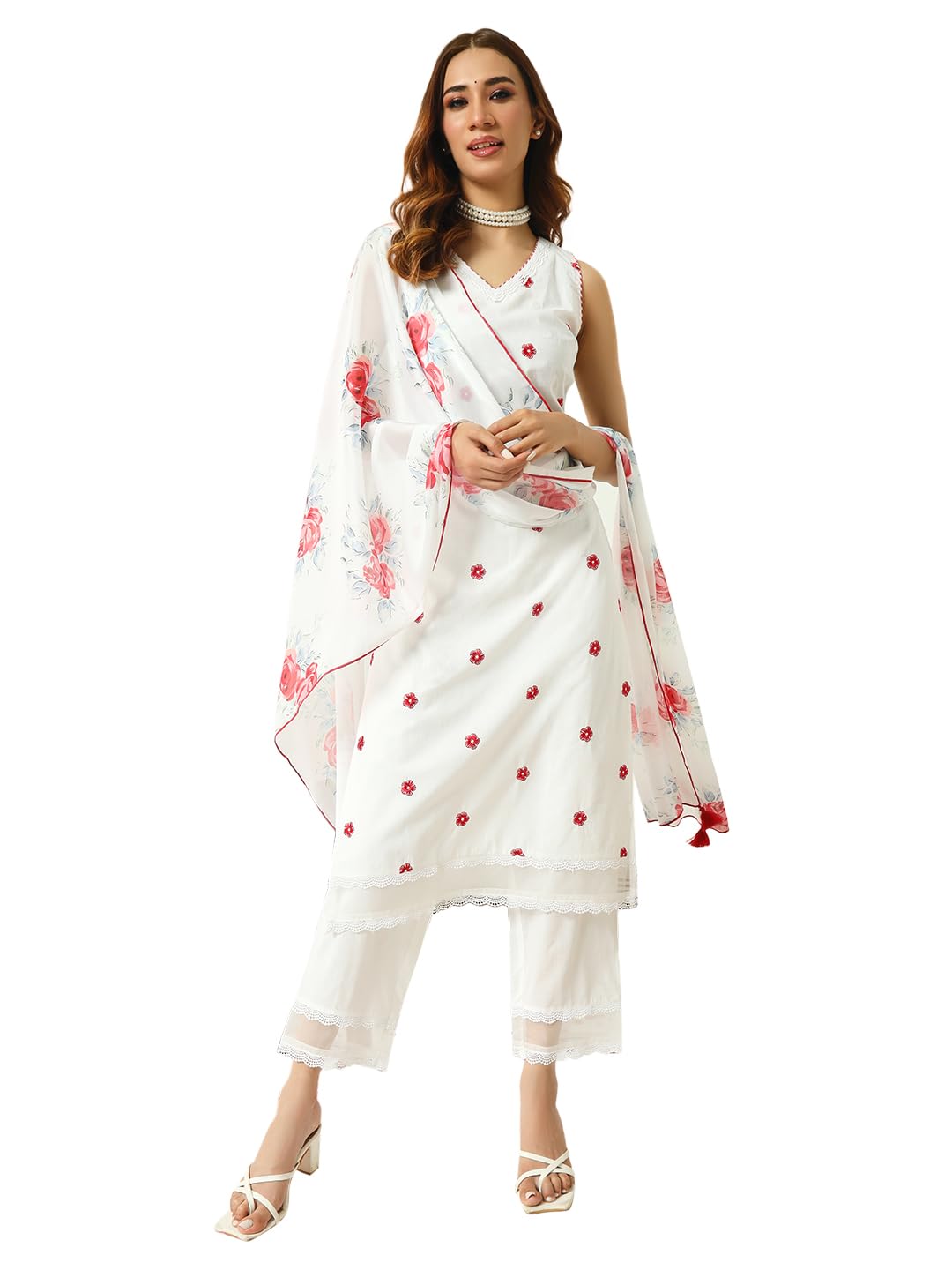 fiorra Women's Cotton Straight Kurta Pant With Dupatta-picture-18