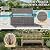 GULAIMOAO 80 Gallon Outdoor Storage Box,Resin Stripes Deck Box Doubles as 2-Person Bench Seat,Waterproof Storage Outdoor Porch Bench for Cushions,Garden Tools and Pool Supplies Grey