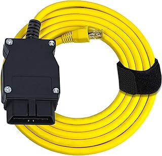 Bluechok Enet OBD2 RJ45 Cable,Ethernet 6.6ft/2M Cable RJ45 ethernet Connector Tools to OBDII Interface Cable Car Diagnostic Coding F-Series for BMW Coding Diagnostics