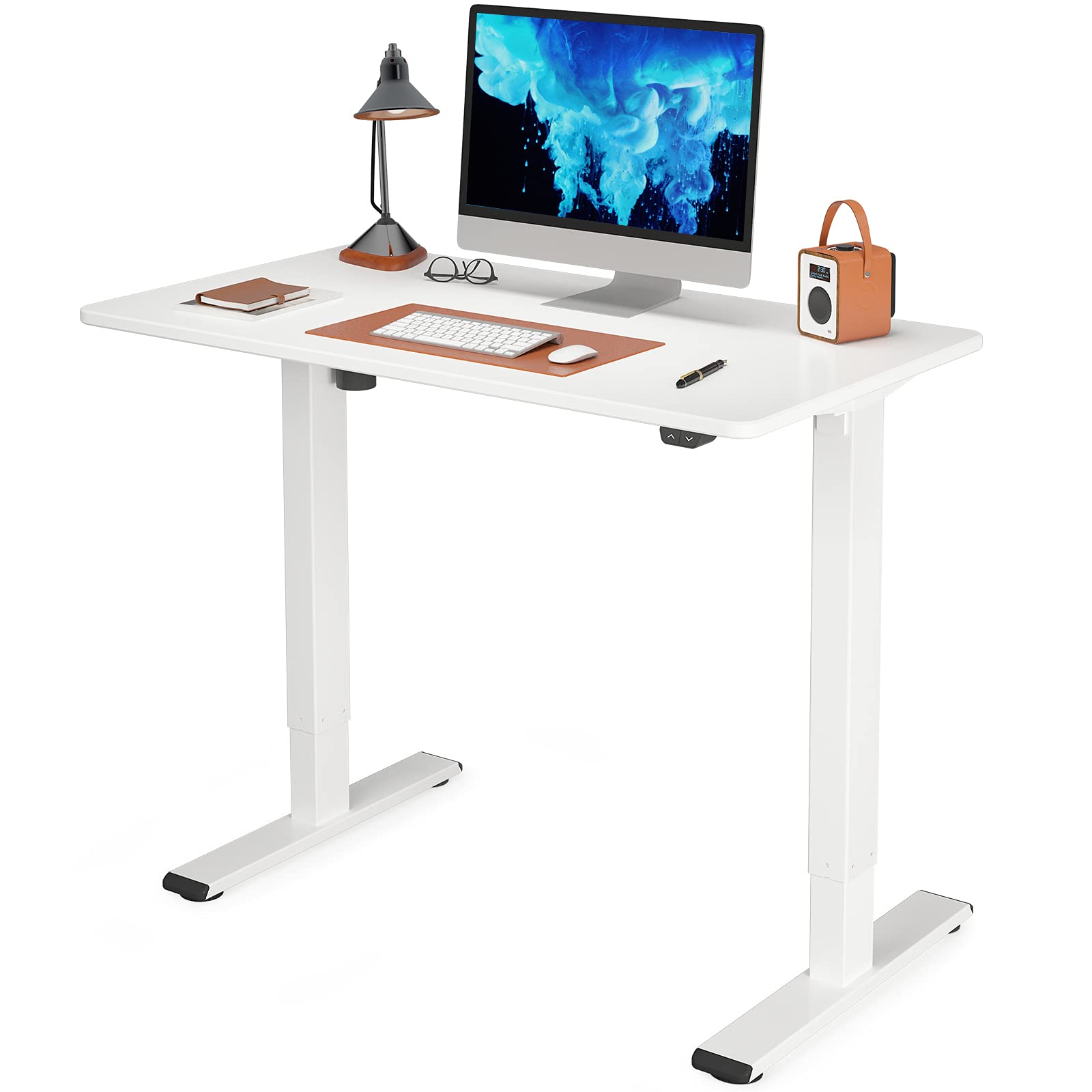 Flexispot EC1 Adjustable Height Desk 42 x 24 Inches Small Desk for