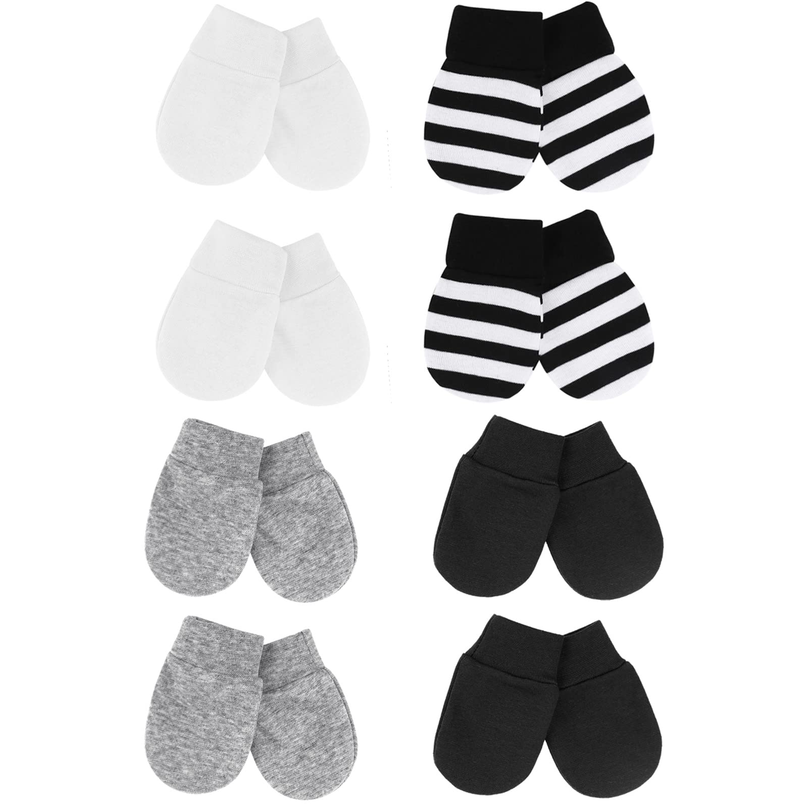 DRESHOW Newborn Baby Mittens Infant Gloves No Scratch Mittens Cotton Gloves for 0-6 Months