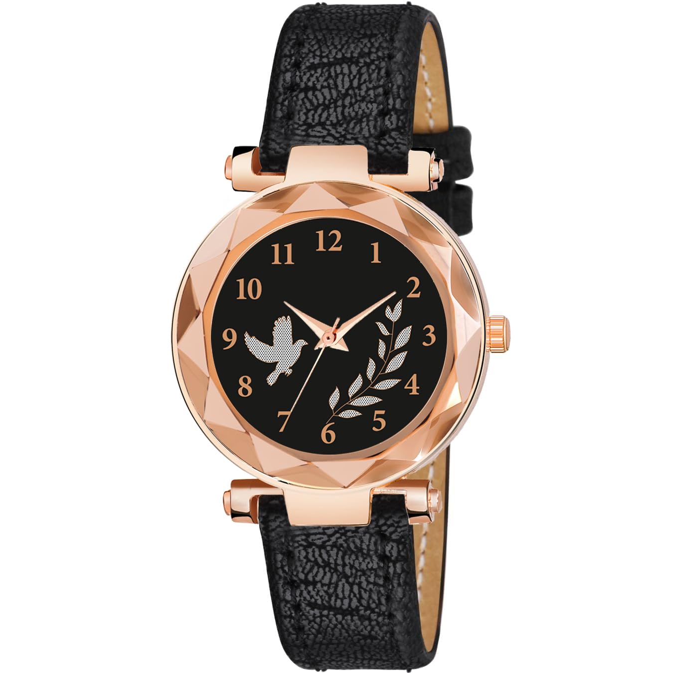 Talgo Alluring Analogue Bird Pan Black Dial and Black Leather Strap Graceful Stylish Wrist Watch for Girl and Women Pack of 1-GEN-RG-Bird-PAN-BLK-D-BLK-Cut-L (B0CBPMFFVC) Amazon Price History, Amazon Price Tracker