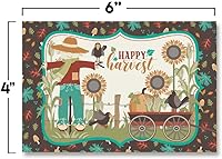 Vista 8 de AmandaCreation - Postales en blanco con temática de cosecha festiva de otoño y otoño para enviar a amigos y familiares, tarjetas de notas de relleno