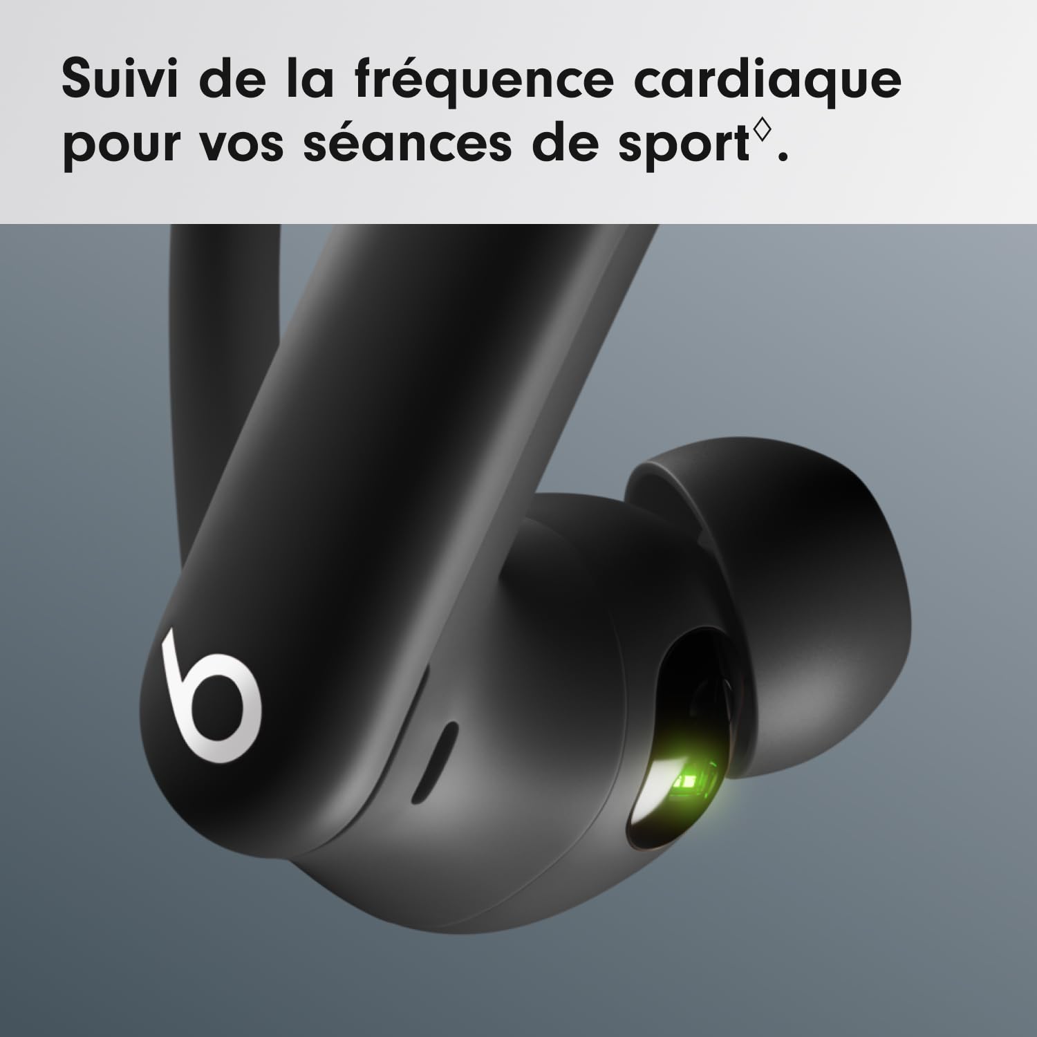 Beats Powerbeats Pro 2 Écouteurs Bluetooth sans Fil- Suppression du Bruit, Suivi de la fréquence Cardiaque, IPX4, Jusquʼà 45H avec Étui de Recharge, Compatible Apple & Android - Obsidienne