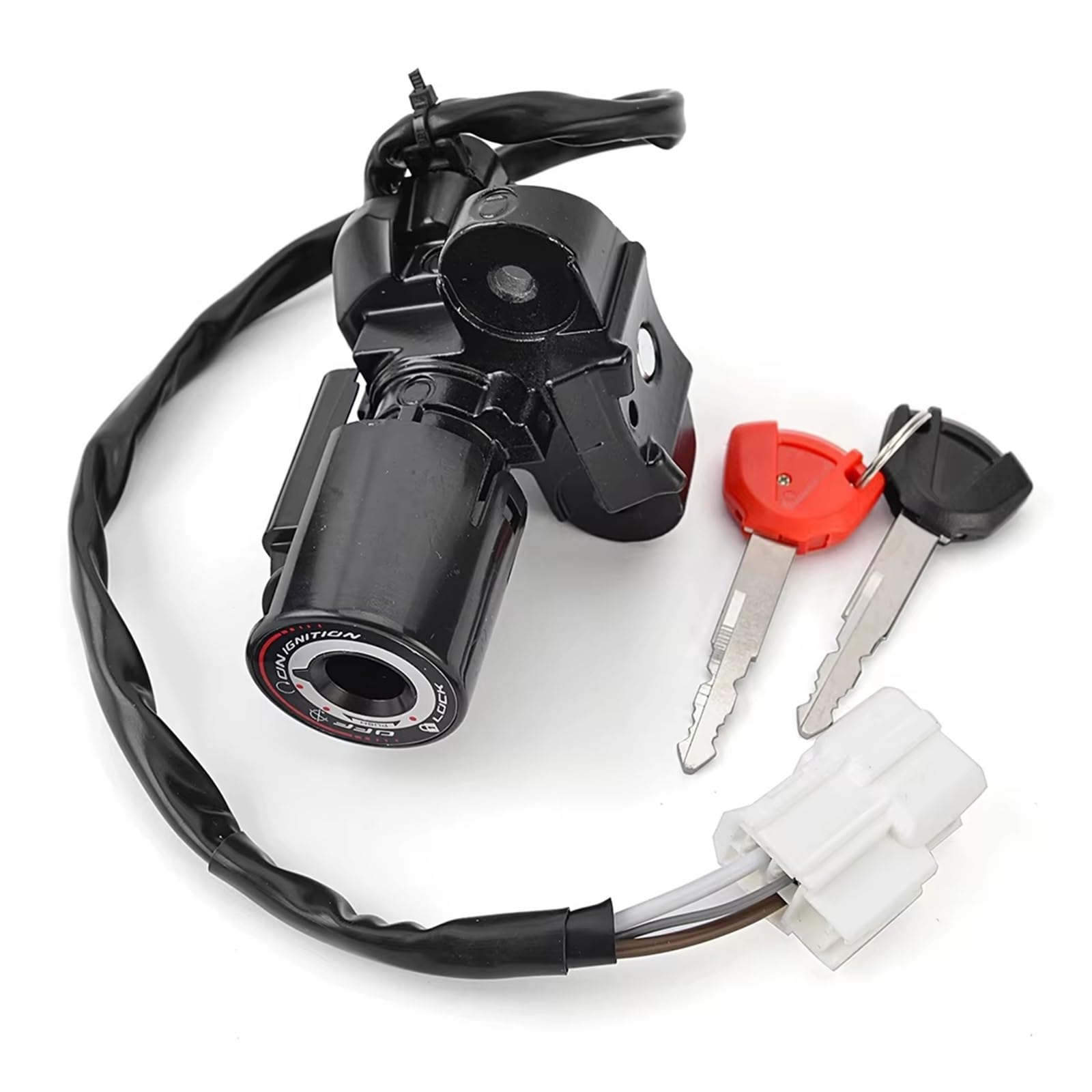 Kabel Cewka zapłonowa do EX400 dla Ninja dla 400 ABS 2020 2021 2022 2023 ER400 dla Z400 2019 Ex ER Z Przełącznik zapłonu Motocykl Klucz Blokada Przełącznik zapłonu Motocykl