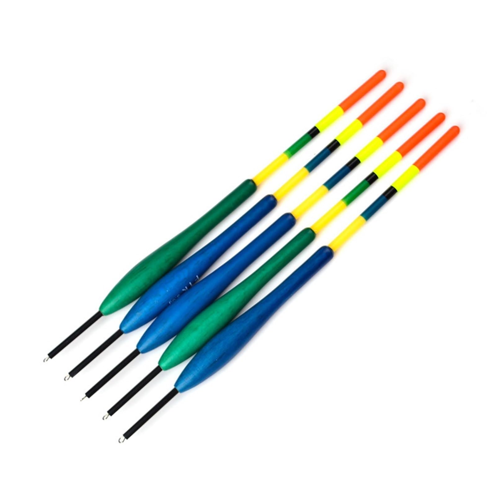 5 Stücke Fir Bobber Länge 20,5-22 cm Float Mix Farbe Angeln Float for Karpfen Angeln Tackle(4G)
