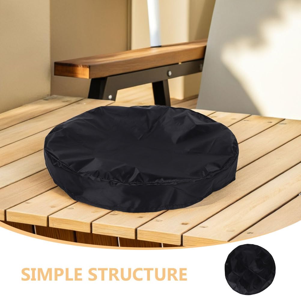 Mipcase 2 szt. Okrągły pokrowiec na stół: Oxford Cloth Ochraniacz na meble ogrodowe, odporny na warunki atmosferyczne - na patio, stolik kawowy, balkon,