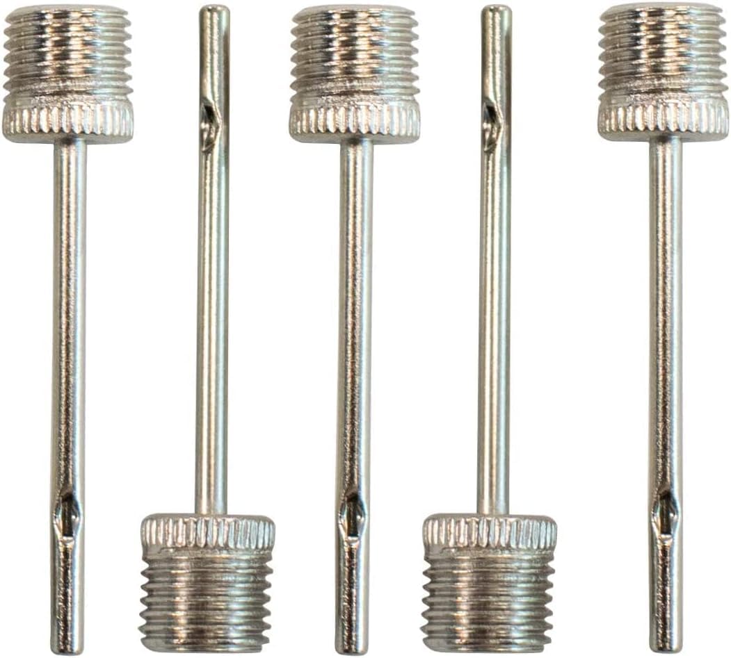 5Pcs Needle Pump Adaptor for Inflating Footballs - Rugby Balls - Volleyballs - Netballs - Basketballs - And Other Ball Sports - Stainless Steel Air Pumps and Accessories