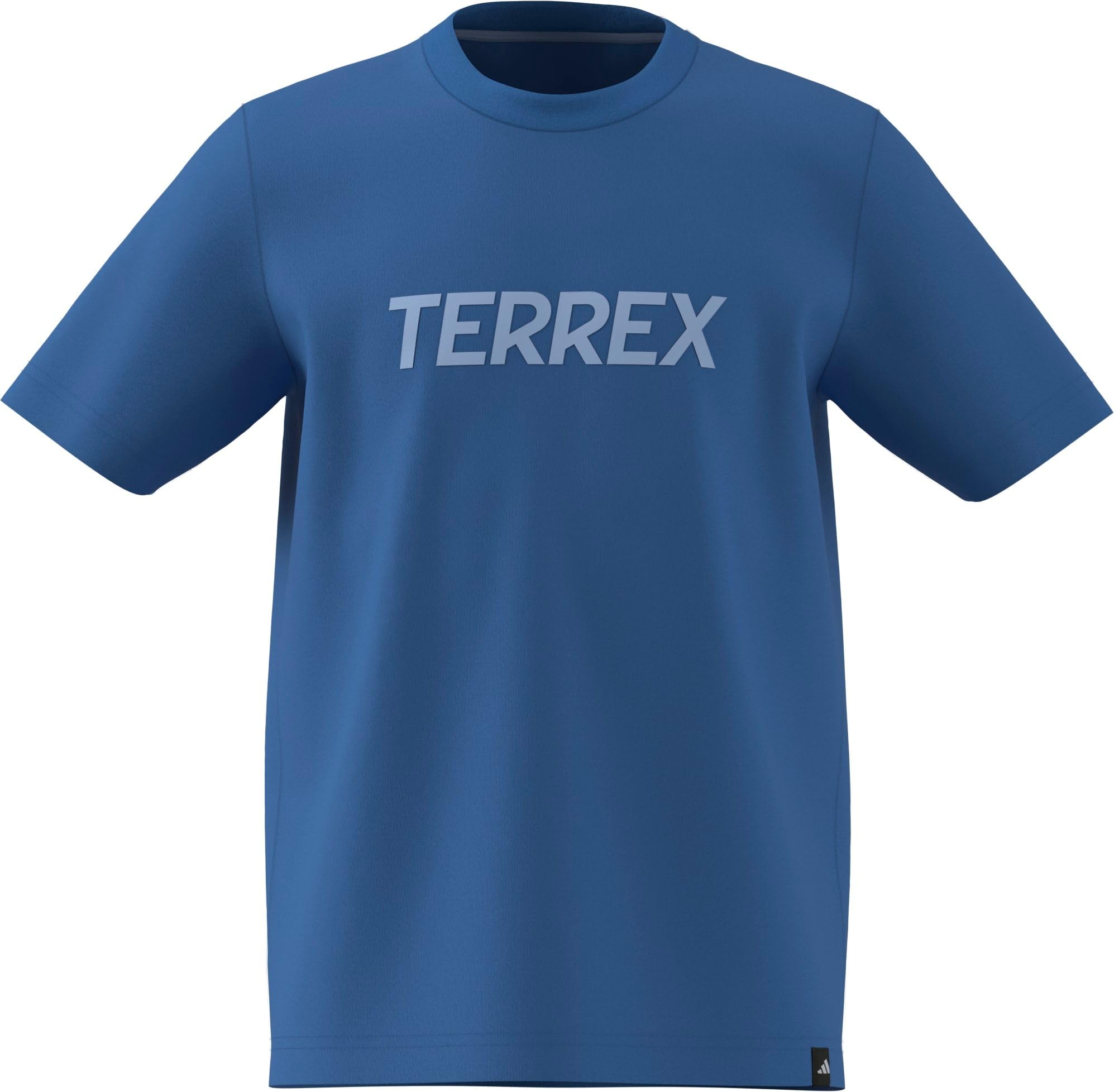 Adidas Unisex Kids Bleu Kid's T-Shirt Terrex Multi Logo
