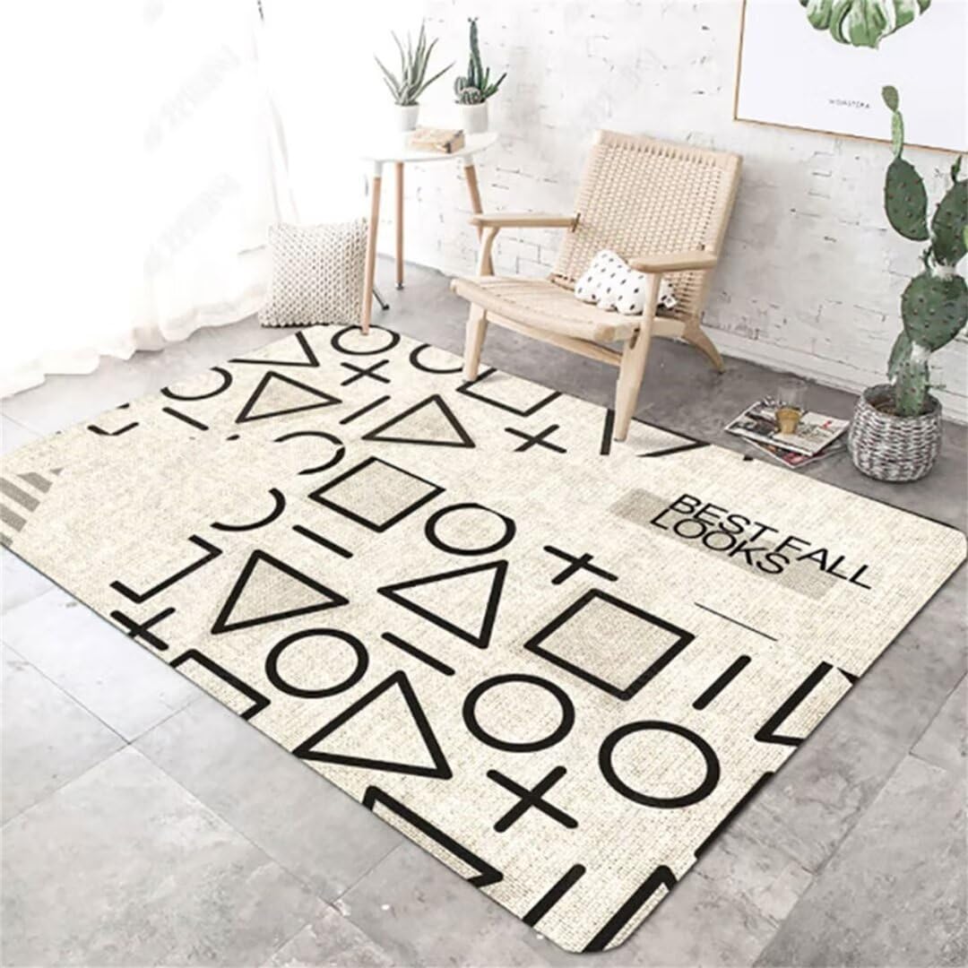 Tapis de chambre moderne pour creer un coin etude et deco ado