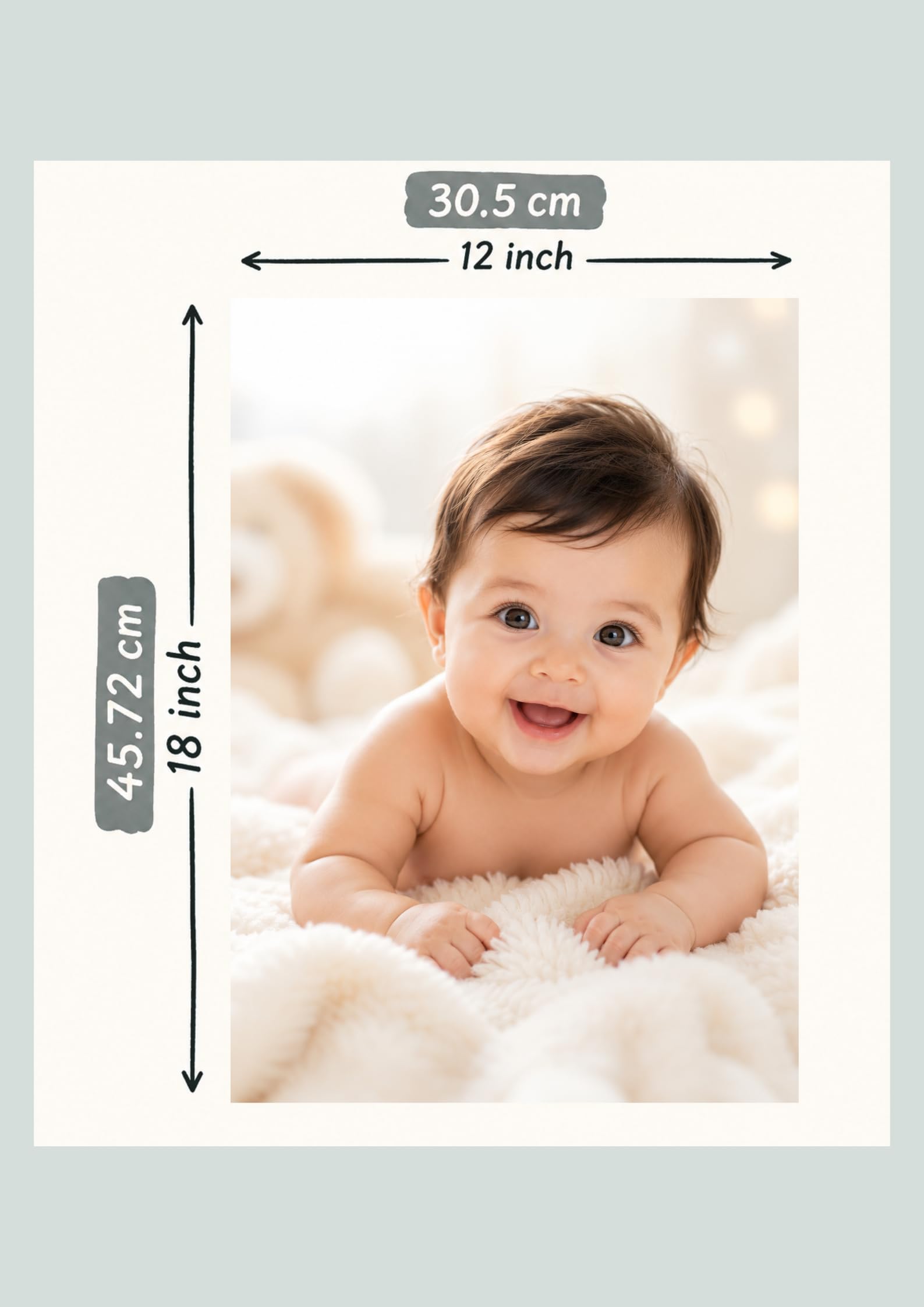 Cute Baby Poster | Nursery Wall Art | Pregnancy Gift -2