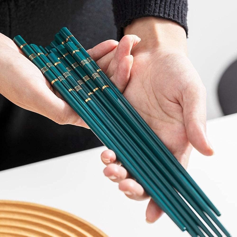baguette coréenne baguette japonaise Ensemble de baguettes asiatiques en céramique de luxe nordique réutilisables faciles à nettoyer antidérapantes
