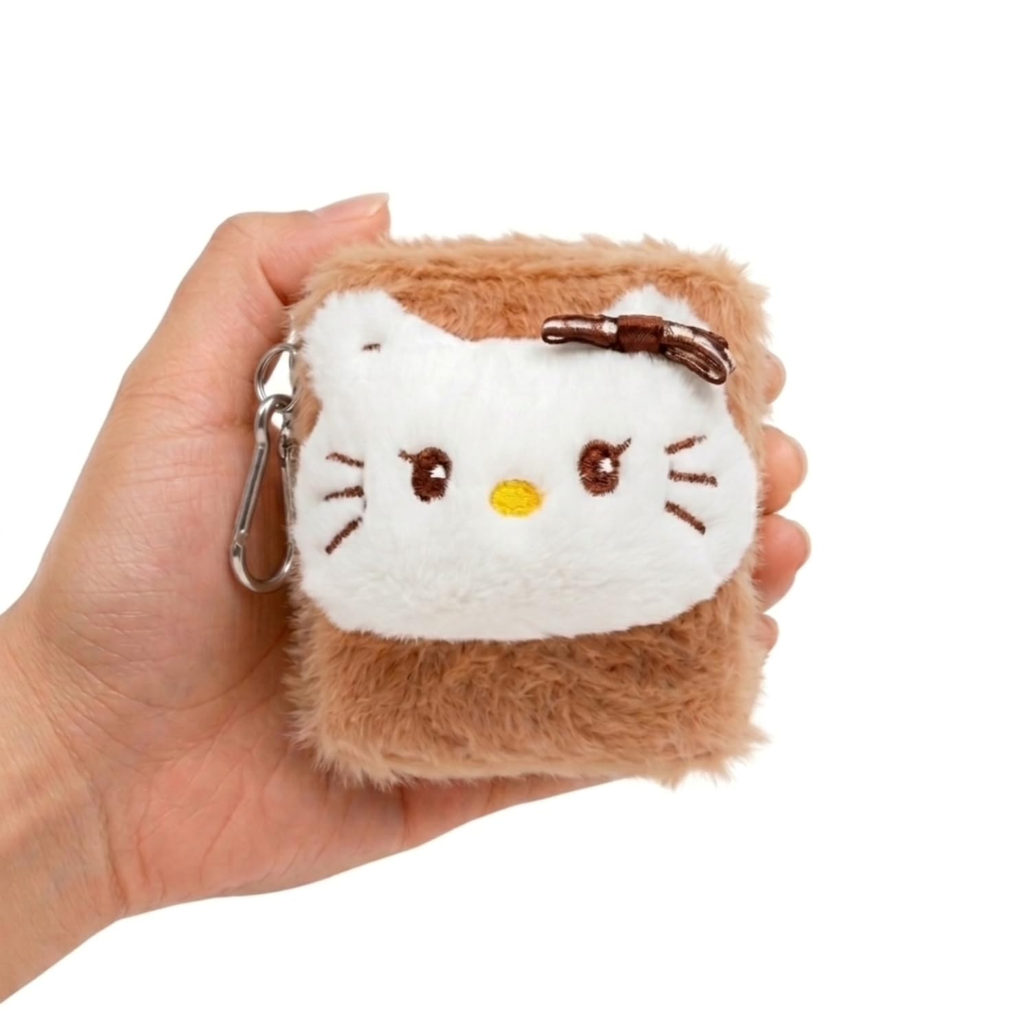 FEELHIGH Cute Plush Makeup Mirror for Girls & Women | Double-Sided Folding Compact Mirror with Soft Fur Cover | Portable Travel Cosmetic Mirror with Cartoon Design (Square)-picture-39
