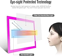 Vista 5 de Caja de Luz LED Regulable A4 Rosa para Manualidades, Almohadilla de Luz Delgada, Tableta Portátil, Cable de Alimentación USB, Tablero de Dibujo