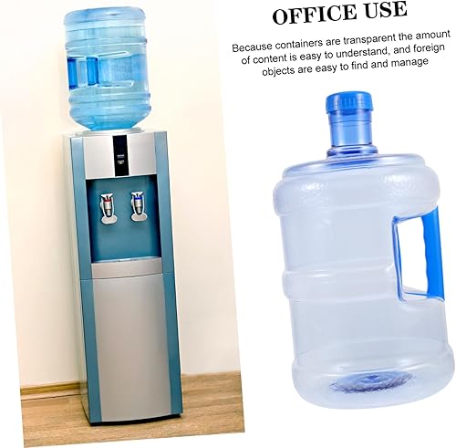 Vista 2 de IMIKEYA Botella de agua con asa: Jarra de agua, botella de galón, botellas de agua motivacionales, jarra reutilizable, contenedor de agua grande, B