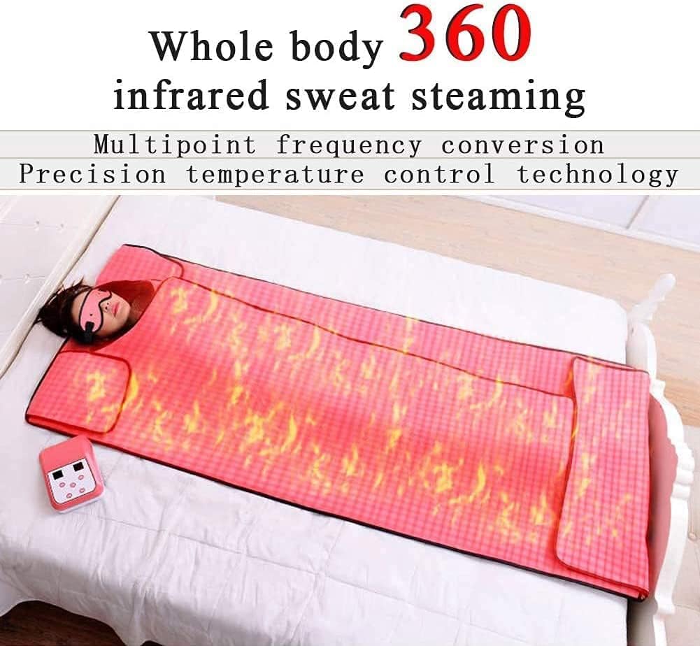 Manta de sauna de infrarrojos lejanos, manta de calefacción de sauna Oxford, pérdida de peso, moldeador de cuerpo, terapia de desintoxicación profesional, máquina de belleza